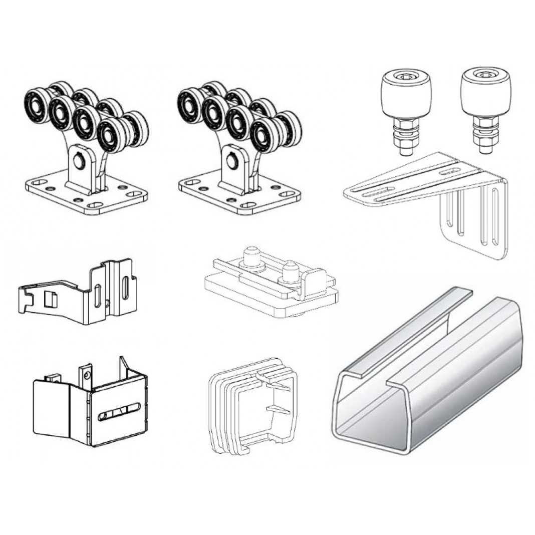 Комплекты для откатных ворот ALUTECH SGN 02